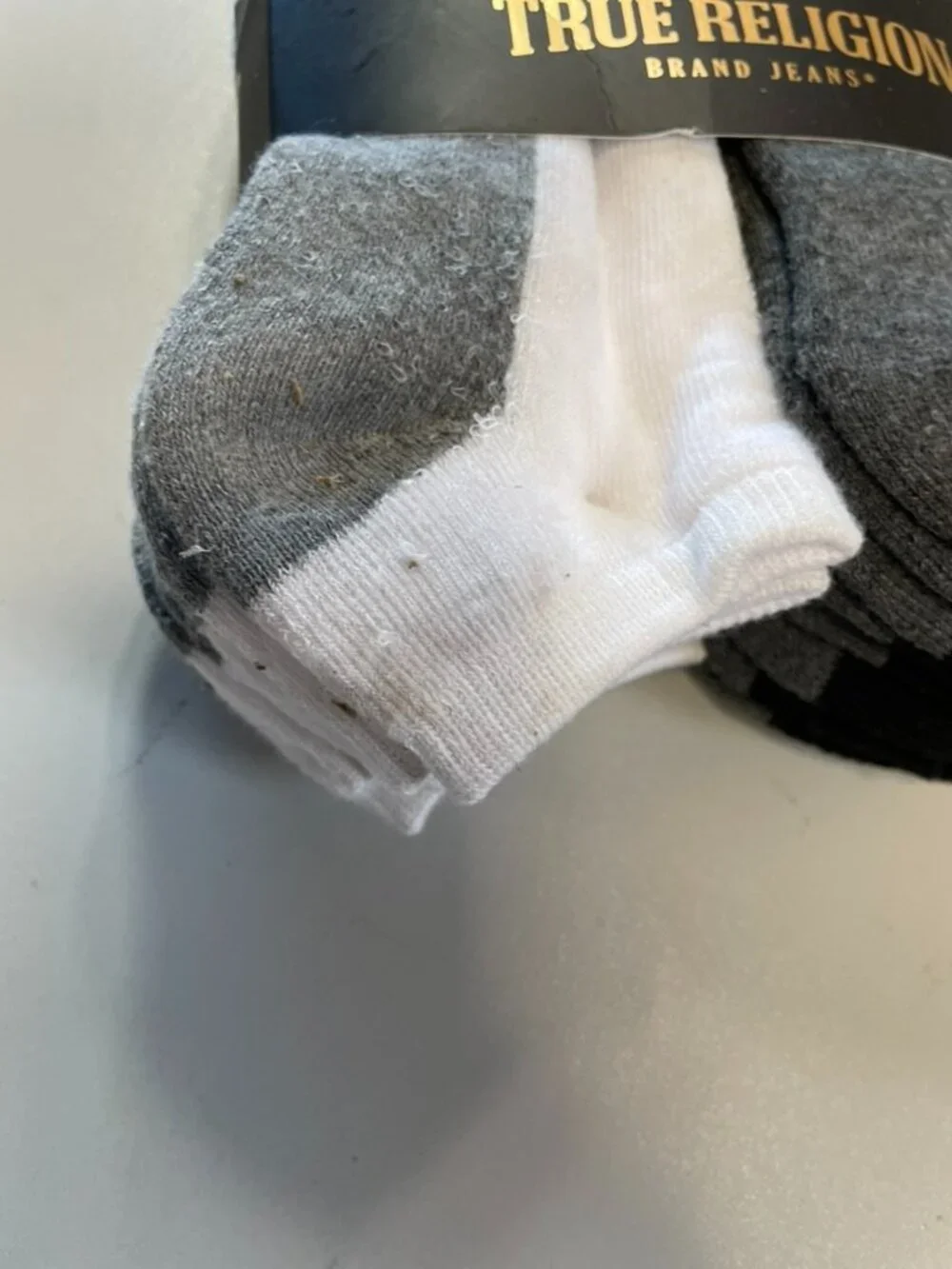 TRUE RELIGION Boys' 10-Pack Half Cushion Low Cut Socks Size Large